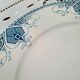 6 old flat plates mismatched iron earth