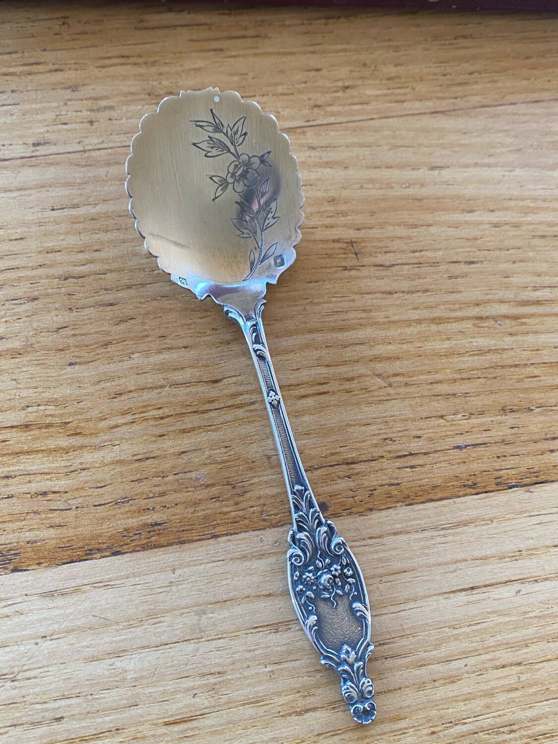 Solid silver mignardises cutlery set