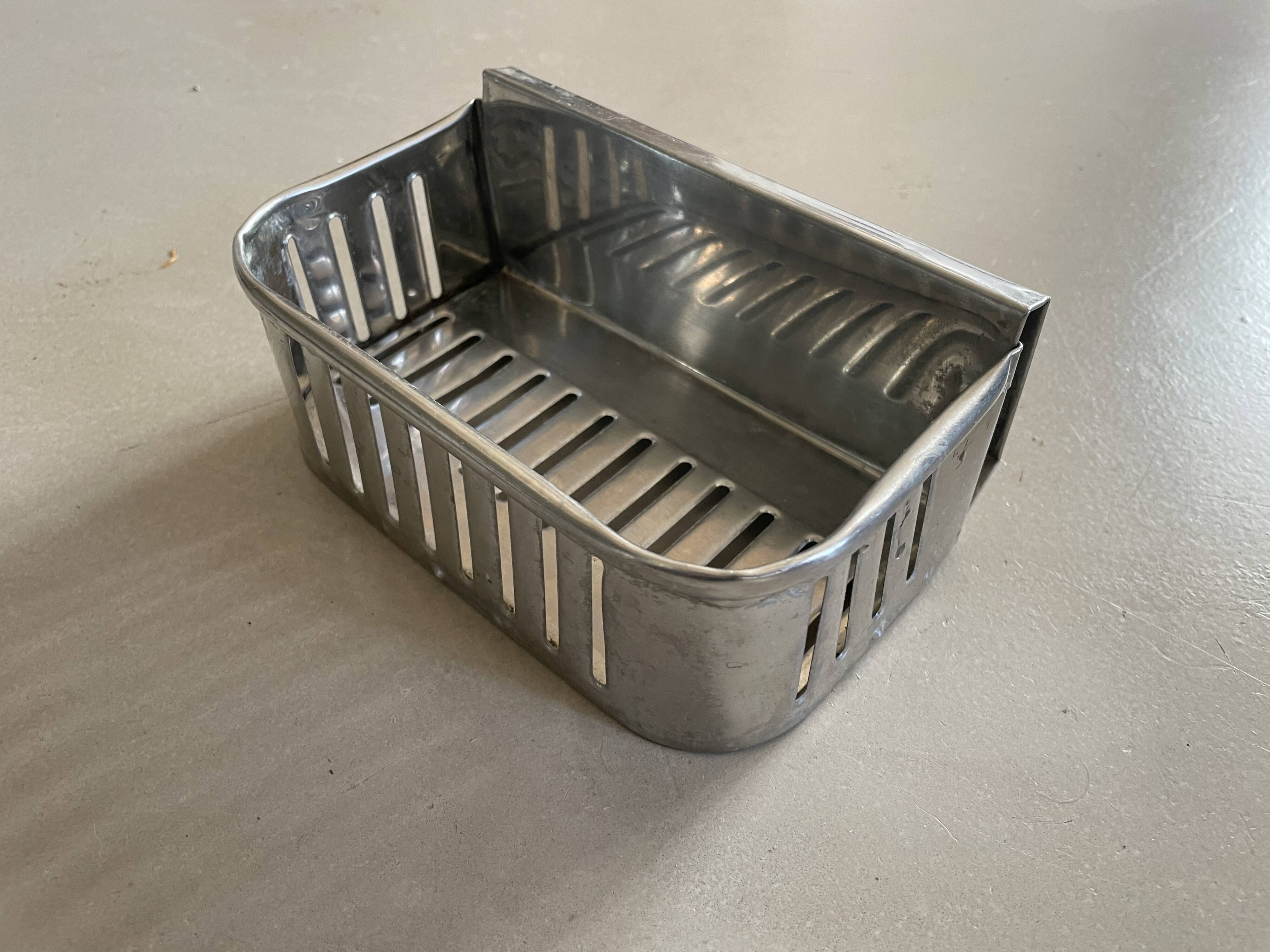 Industrial wall mounted soap dish