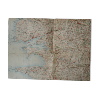 Old map Finistère