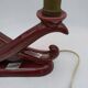 St clément candlestick lamp. bordeaux art deco ceramic