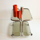 Chrome and smoked glass vintage bar cart trolley, 1970s.