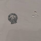 Ancien plat ovale terre de fer manufacture st amand modèle: daisy