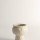 Scandinavian Modern White Porcelaine Face Vase by  Ancher Iversen, aida, Denmark