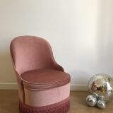 Toad style heater in original pink velvet with trunk