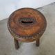 Three-legged shepherd stool oak