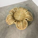 Vivai del sud “flower” rattan coffee table