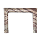 Louis XIV Style Fireplace In Marble Campan Ribbon