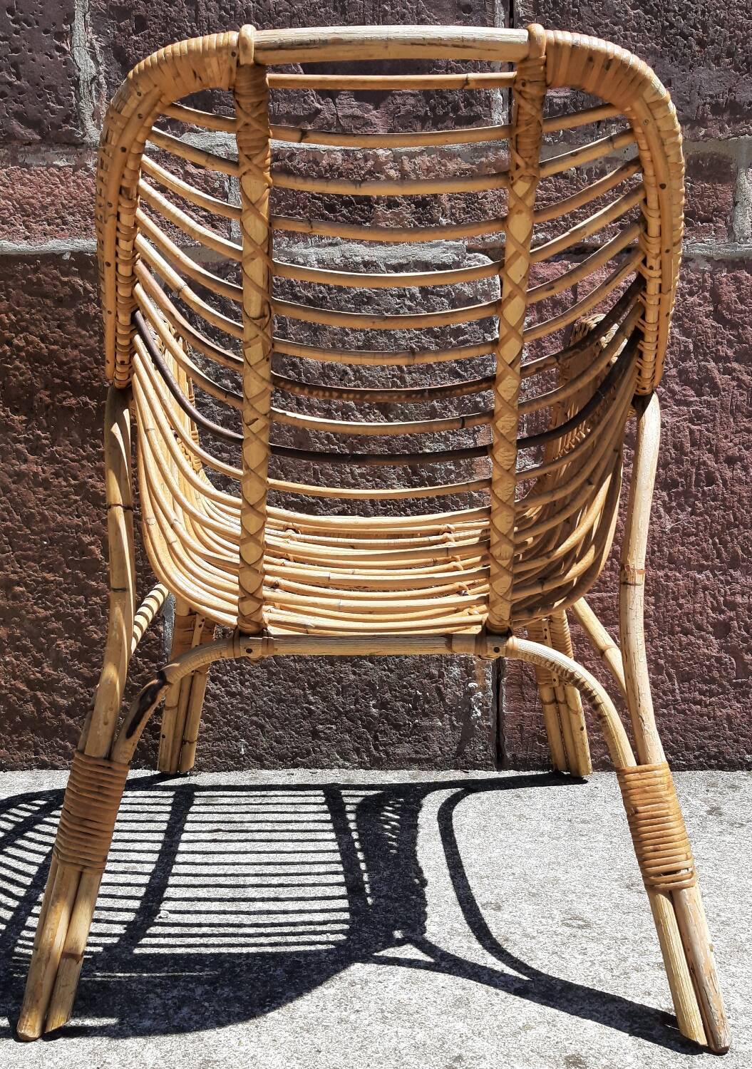 Rattan armchair (60s/70s)