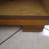 Art deco boat dressing table with large mirror 1940s