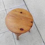 Vintage pine low stool