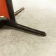 Table and 6 armchairs Baumann Diese, design Pagnon Pelhaître, Wenge color and red,