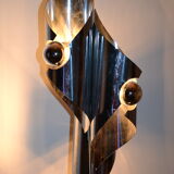 Vintage chrome lamp of the 1970s