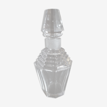 1930s art deco crystal perfume bottle