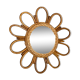 Mirror sun in rattan arched 48cm 1960