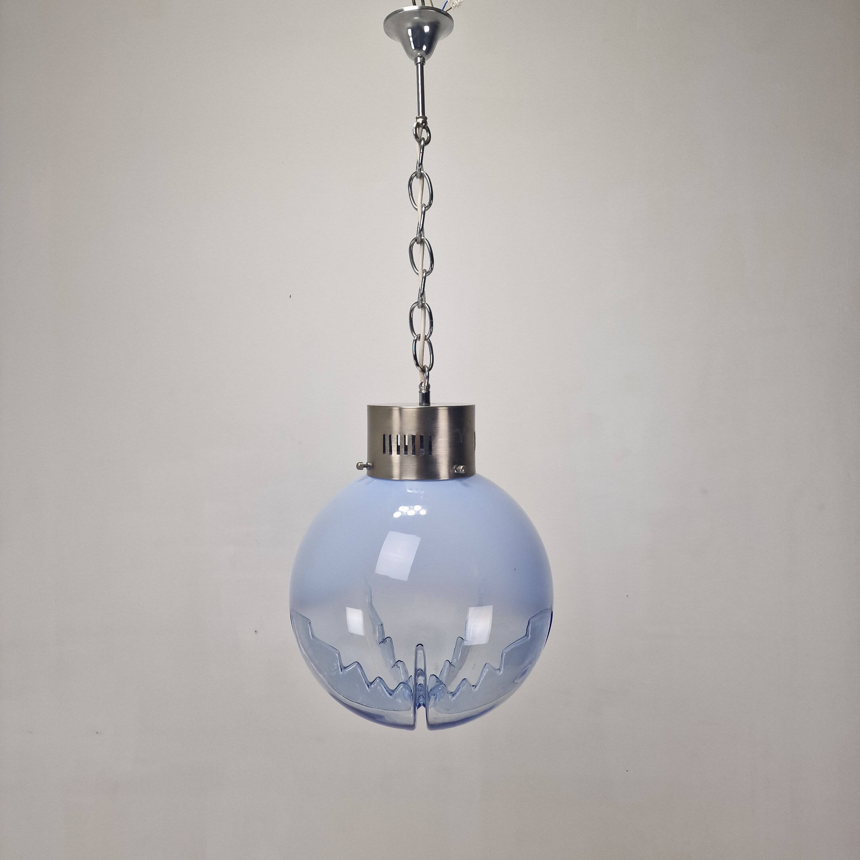 Italian Murano Glass Globe Chandelier, 1970s