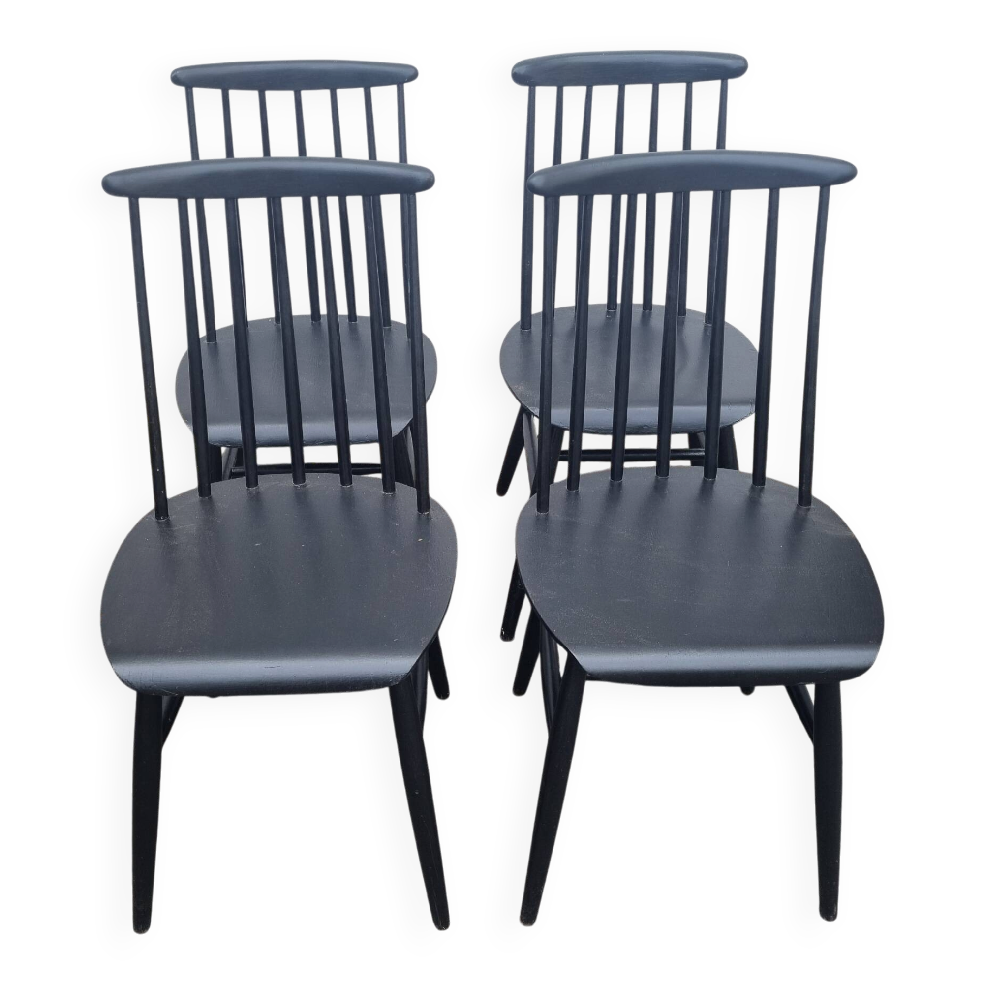 4 chaises scandinave Fanett Ilmari Tapiovara