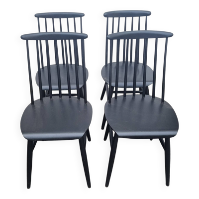4 chaises scandinave Fanett Ilmari Tapiovara