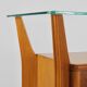 Gio Ponti bedside table in maple and walnut, La Permanente Mobili Cantù, 1940s