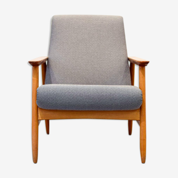 Fauteuil Ąžuolas par Valerija Ema Cukermanienė pour Vilniaus Baldų Kombinatas, 1964