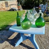 Lot of 13 Dame Jeanne, Bottles, Old Glass Flasks