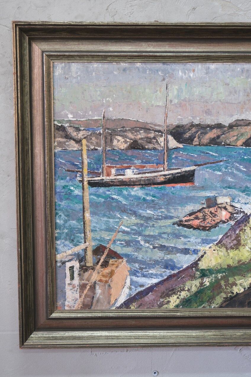 Torsten Torstenson (1901-1974), Swedish Modern Painting, 1950s, Oil on Canvas, Framed