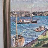 Torsten Torstenson (1901-1974), Swedish Modern Painting, 1950s, Oil on Canvas, Framed