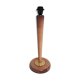 Pied de lampe bois massif patiné et métal doré vintage style art déco