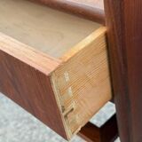 Danish teak bedside tables with rope shelves, 1967, set of 2