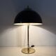 Vintage Mushroom table lamp with gold metal base , 1970s