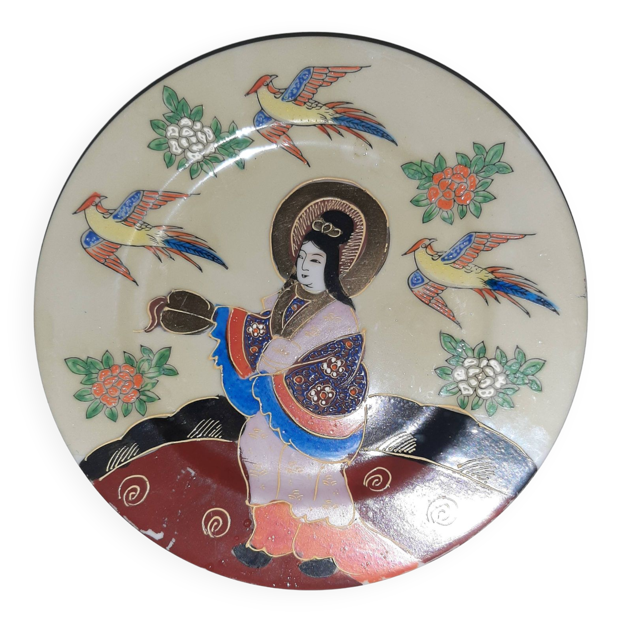 Vintage Japanese Satsuma plate