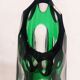 Vase en verre sculpté de Bohême. République tchèque, années 1980.