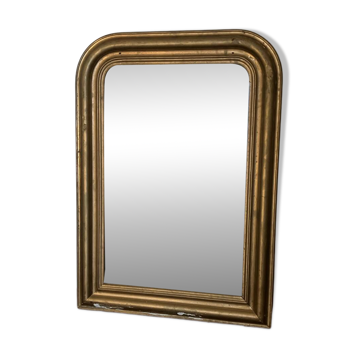 Gilded mirror, mercury glass - 62xH82cm