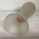 Large frosted glass vase flowers