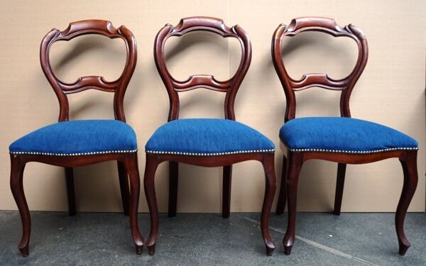 Lot 6 chaises antiques style louis XV