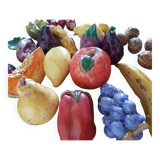 Vintage slurry ceramic fruit lot