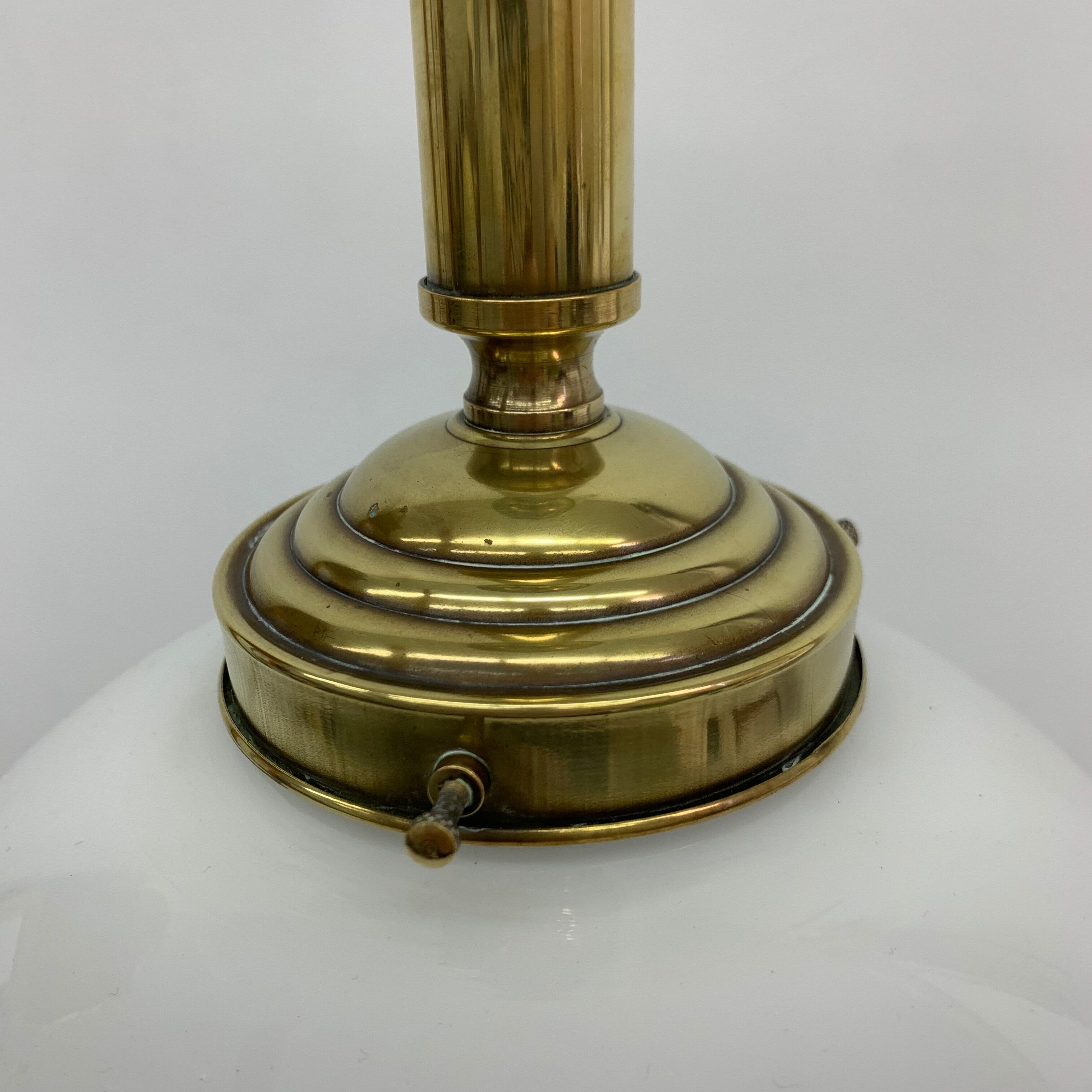 Antique Philips opaline glass hanging lamp, 1950’s