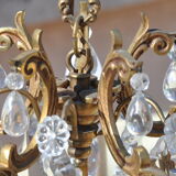 Bronze cage chandelier with grapevines