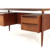 Hulmefa Pro-Pos executive desk - dutch mid century modern design in teak