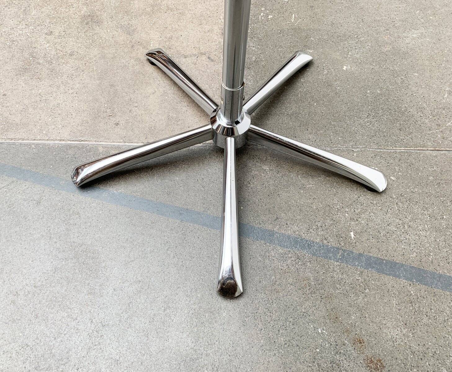 Mid-century German space age metal coat rack by Bremshey, Solingen