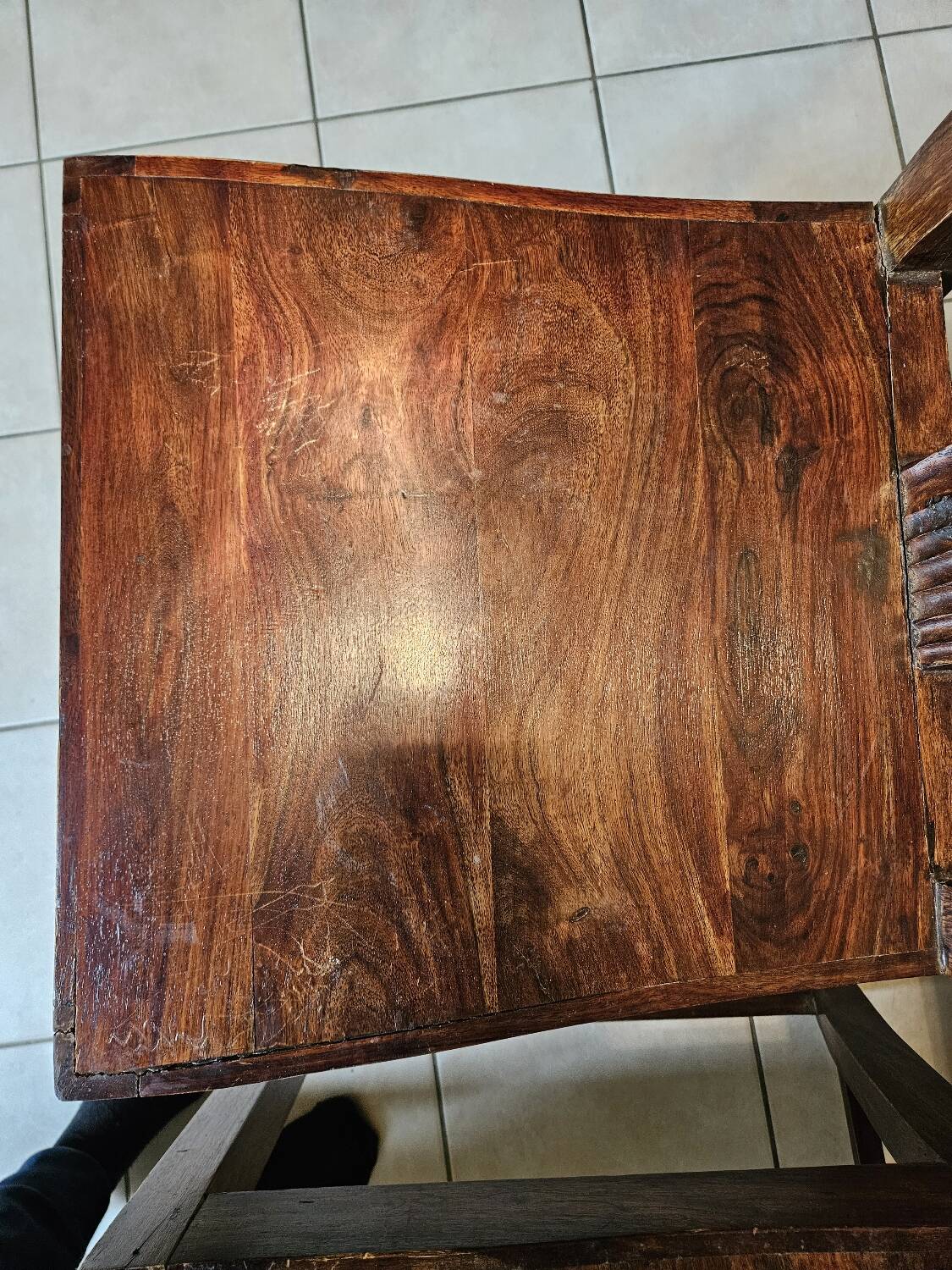 4 solid rosewood chairs