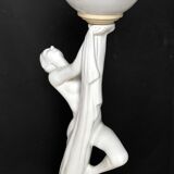 Art deco earthenware lamp