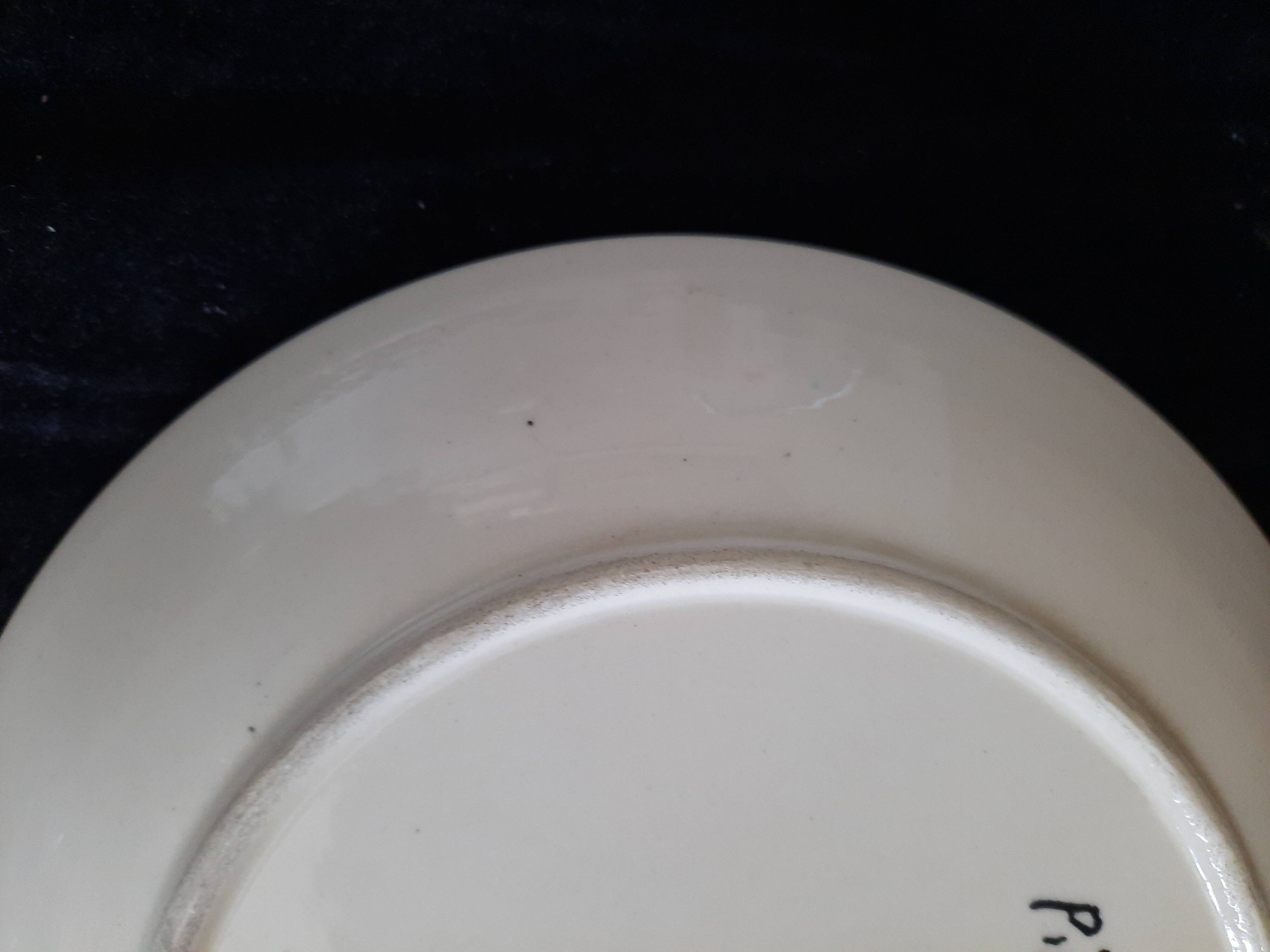 Ceramic Plate Youen Quimper Breton Decor Unique Piece Hand Painted 21,