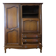 dark oak secretary armoire 1980s style