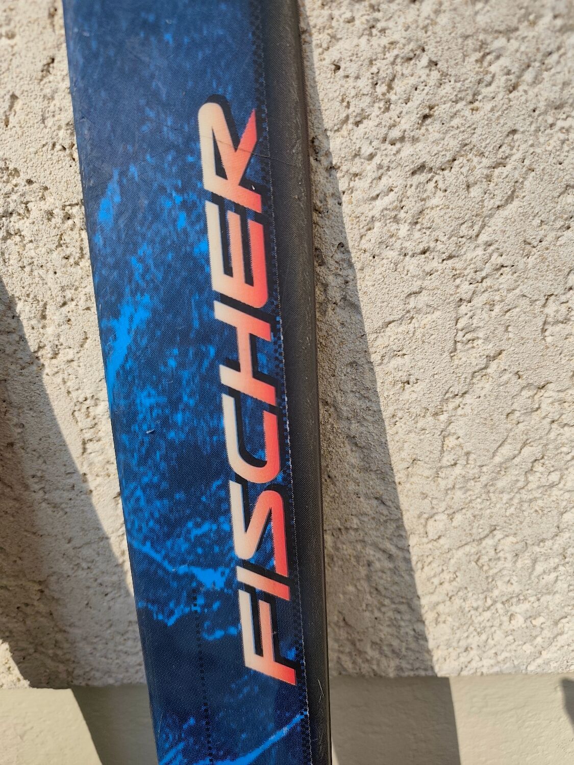 3 pairs of vintage skis: Rossignol Strato, ST 650 & Fischer.