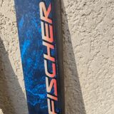 3 pairs of vintage skis: Rossignol Strato, ST 650 & Fischer.