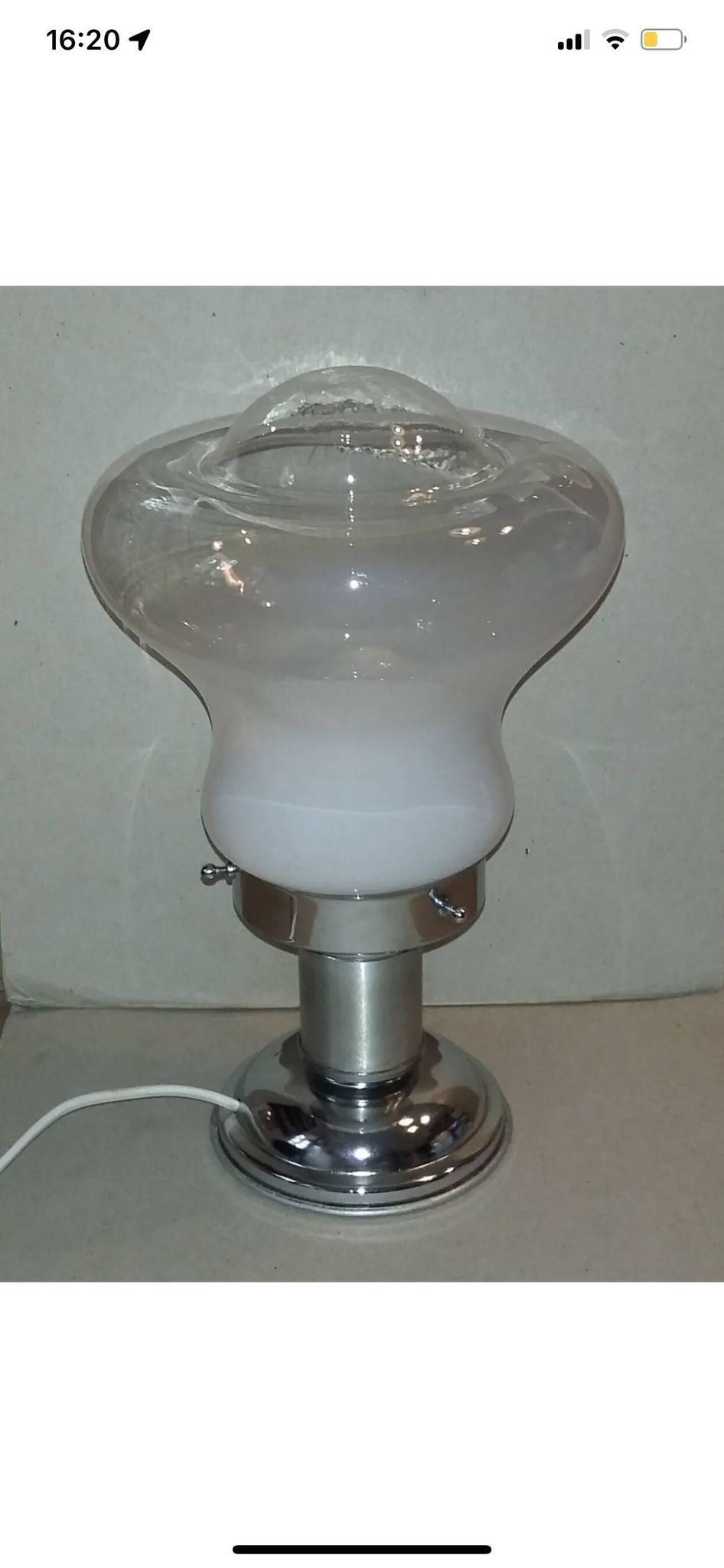 Italian vintage lamp in Murano glass 1970