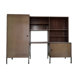 Vintage Scandinavian teak bookcase Minvielle, Vintage furniture