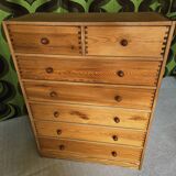 Vintage pine chest of drawers 1980