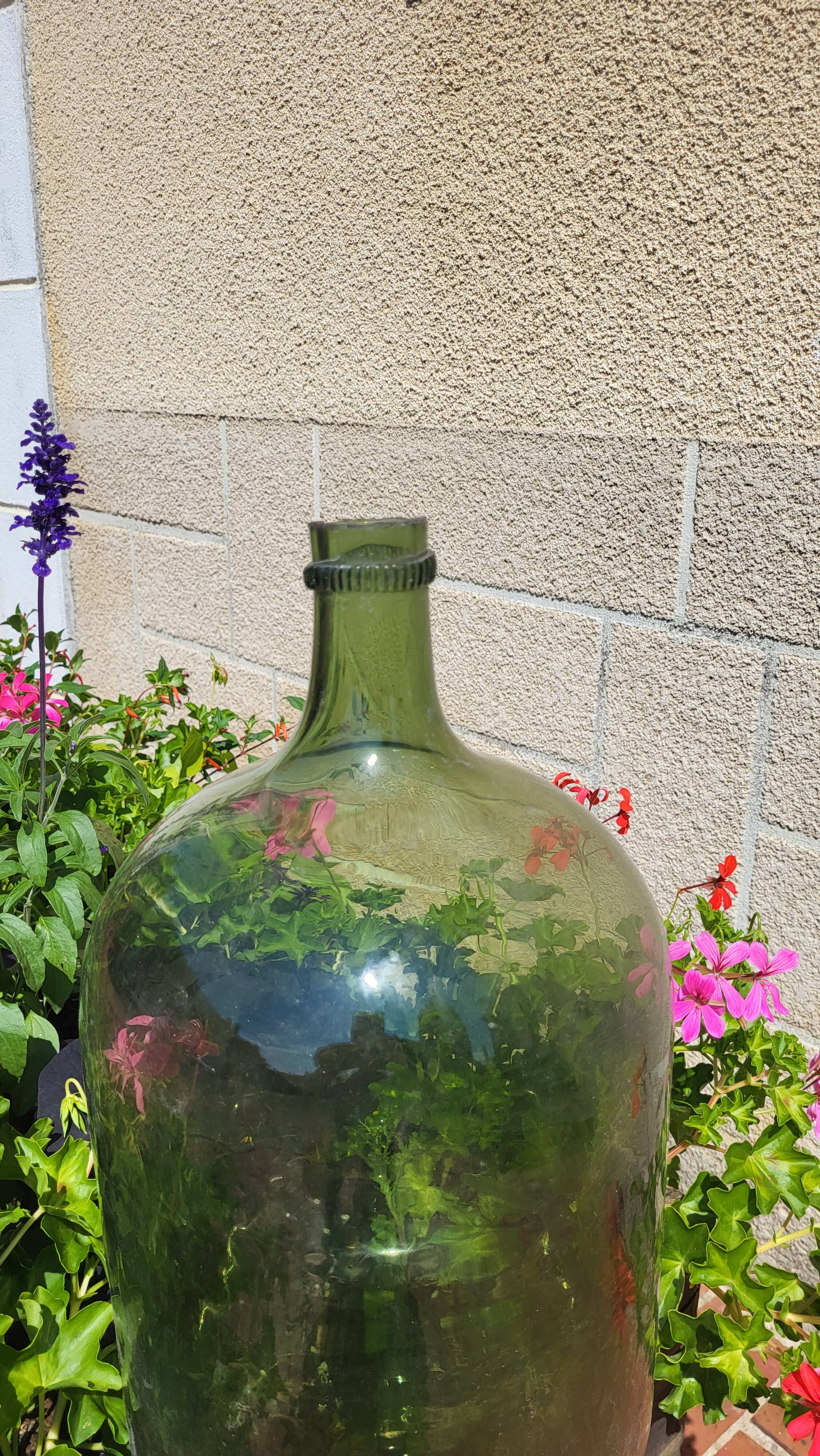 Dame-jeanne / bonbonne en verre